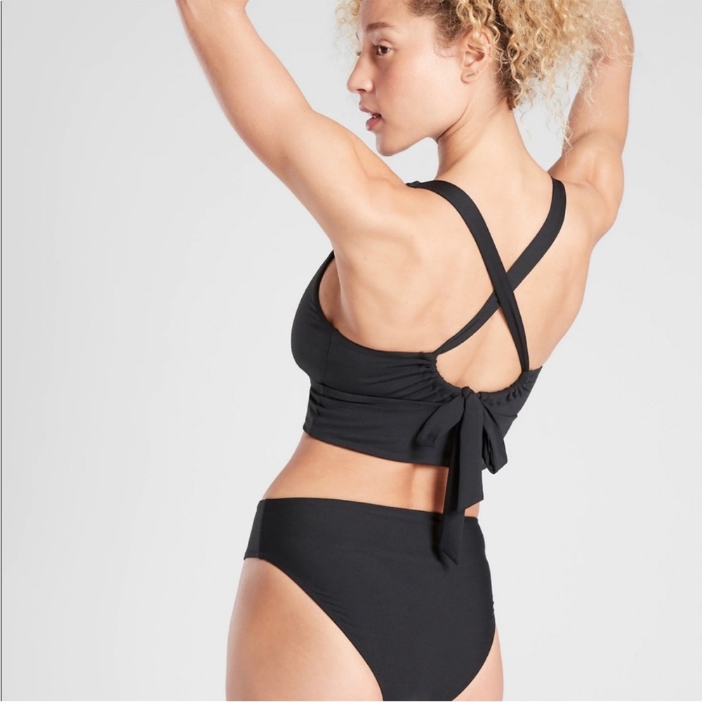 Athleta plunge bikini top black size S & XS - Picture 3 of 9